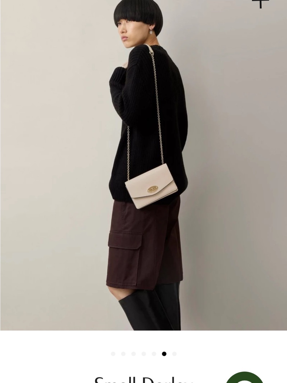 Mulberry Small Shoulder Bag in Blush Pink with Gold Hardware.